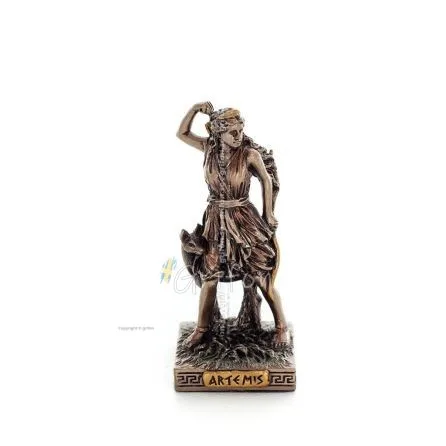 Artemis: The goddess of the hunt, the moon, protector of small children and animals 8.7cm Veronese Bronze Electrolysis Veronese 