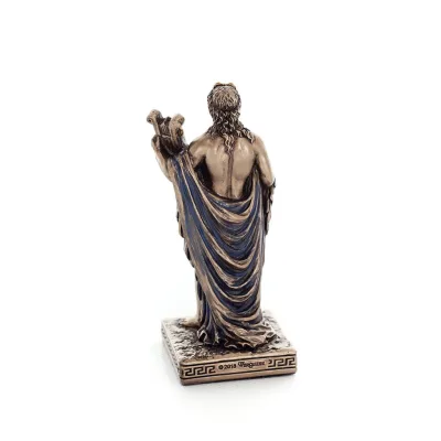 Apollo or Apollon, the god of music, light, protector of the arts 9cm Full-body statue with Electrolysis bronze Veronese Verones