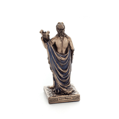 Apollo or Apollon, the god of music, light, protector of the arts 9cm Full-body statue with Electrolysis bronze Veronese Verones