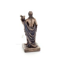 Apollo or Apollon, the god of music, light, protector of the arts 9cm Full-body statue with Electrolysis bronze Veronese Verones