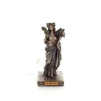 Demeter: The Goddess of Agriculture, Harvest, Fertility 9cm Veronese Bronze Electrolysis Full Body Statue, Ancient Greece Verone