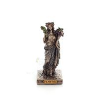 Demeter: The Goddess of Agriculture, Harvest, Fertility 9cm Veronese Bronze Electrolysis Full Body Statue, Ancient Greece Verone