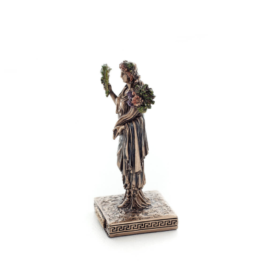 Demeter: The Goddess of Agriculture, Harvest, Fertility 9cm Veronese Bronze Electrolysis Full Body Statue, Ancient Greece Verone