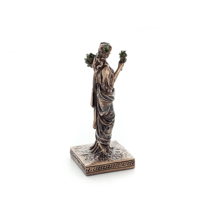 Demeter: The Goddess of Agriculture, Harvest, Fertility 9cm Veronese Bronze Electrolysis Full Body Statue, Ancient Greece Verone