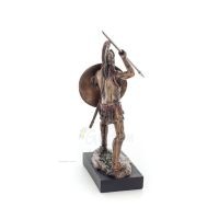 Spartan Warrior 12.5cm Veronese Bronze Electroplating Full Body Statue, Ancient Greece Veronese 4 - grifon.se 