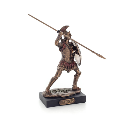 Spartan Warrior 12,5 cm Veronese brons galvaniserad helkroppsstaty, antikens Grekland Veronese 5 - grifon.se 