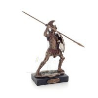 Spartan Warrior 12,5 cm Veronese brons galvaniserad helkroppsstaty, antikens Grekland Veronese 5 - grifon.se 