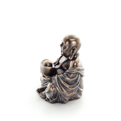Buddha eller Budha: The Awakened & Enlightened, Holding Ball 6cm Veronese Bronze Elektrolys, Healing, Religious Veronese 2 - gri