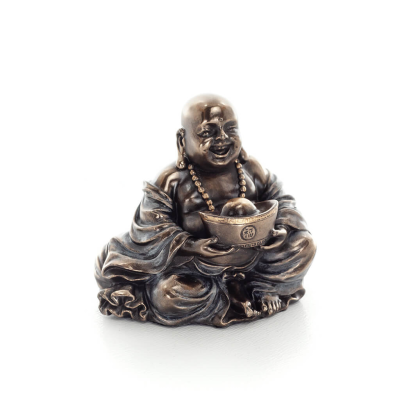 Buddha eller Budha: The Awakened & Enlightened, Holding Ball 6cm Veronese Bronze Elektrolys, Healing, Religious Veronese 5 - gri
