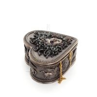Medusa heart 11.5x7cm Jewelry case, Jewelery box, storage box-like case, Veronese Bronze Electrolysis Full Body Statue Veronese 