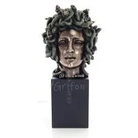Medusa: The Wild-Eyed Mermaid Bust 21 cm Veronese brons galvaniseringsstaty, antikens Grekland Veronese 1 - grifon.se 