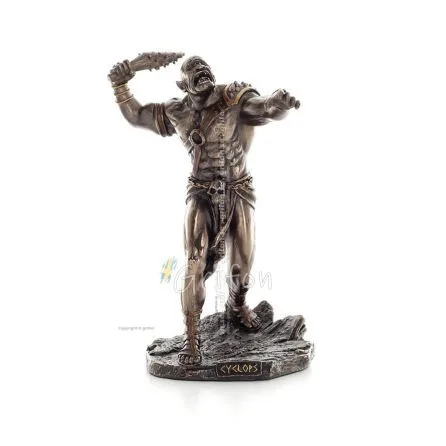 Cyclops: The One-Eyed Giant 21,2 cm fullängd Veronese brons elektrolytisk staty, antikens Grekland Veronese 1 - grifon.se 