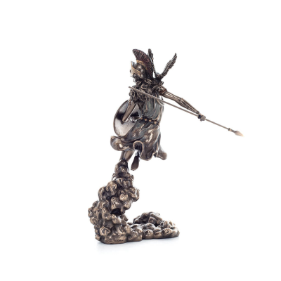 Αθηνά ή Αθάνα ή Αθήνη: Η θεά της σοφίας 23εκ με ακόντιο, ασπίδα, περικεφαλαία, κουκουβάγια σε επίθεση με Ηλεκτρόλυση μπρούτζου Β