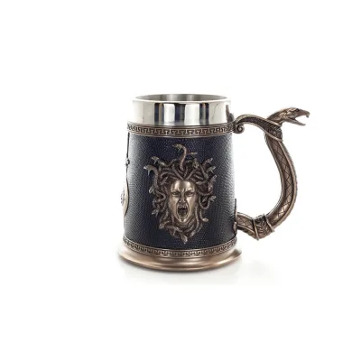 Medusa: The Wild-Eyed Mermaid in a Mug, Cup 15cm Full-Length Veronese Bronze Electrolysis Statue, Ancient Greece Veronese 1 - gr