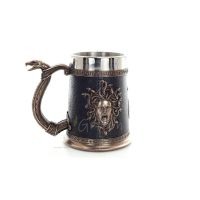Medusa: The Wild-Eyed Mermaid in a Mug, Cup 15cm Full-Length Veronese Brons Electrolysis Statue, Antika Grekland Veronese 3 - gr