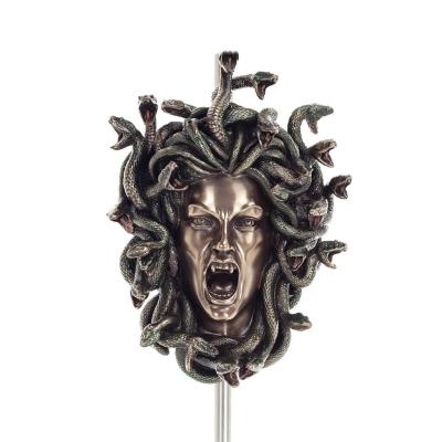 Medusa: The Wild-Eyed Mermaid in Mask Small 18.5cm Veronese Bronze Electroplating Full Body Statue, Ancient Greece Veronese 1 - 