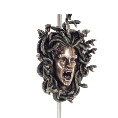 Medusa: The Wild-Eyed Mermaid in Mask Small 18.5cm Veronese Bronze Electroplating Full Body Statue, Ancient Greece Veronese 5 - 