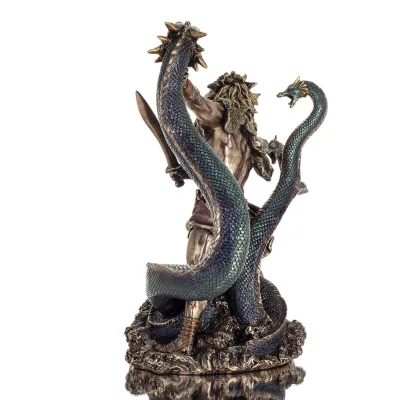 Hercules: The Greatest Hero of the Greek, Fighting the Lernaean Hydra 31cm Veronese Bronze Electrolysis Full Body Statue Verones