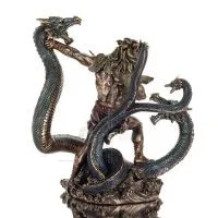 Hercules: The Greatest Hero of the Greeks, Fighting the Lernaean Hydra 31cm Veronese Bronze Electrolysis Full Body Statue Verone
