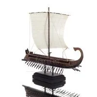 Trier: roddat krigsskepp, seglingskraken 35x22x26cm Veronese Bronze Elektrolytisk Helkroppsstaty, antikens Grekland Veronese 4 -