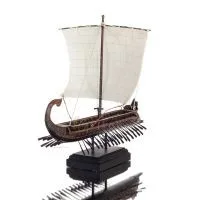 Τριήρης: κωπήλατο πολεμικό πλοίο, πανιών kraken 35x22x26εκ Ολόσωμο άγαλμα με Ηλεκτρόλυση μπρούτζου Veronese, αρχαία Ελλάδα Βερον