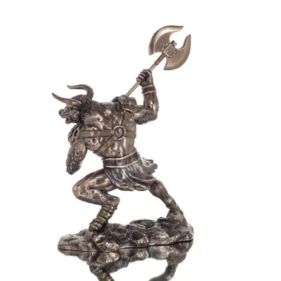 Minotaur: Plasma, the son of Pasiphae Queen of Knossos Minoan Era 35cm Veronese Bronze Electrolysis Full Body Statue Veronese 3 