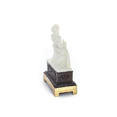 Dionysus: The God of Wine and Revelry in Clockwork 22,5 cm helkroppsstaty, Polyester Alabaster Marble Type Alabaster 4 - grifon.