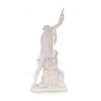 Poseidon: The God of the Sea, Earthquakes, Earth, Storms and Words 82cm Full Body Statue, Polyester Alabaster Marble Type Alabas