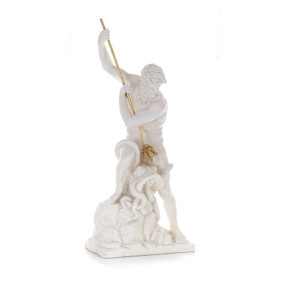 Poseidon: Havets gud, jordbÃ¤vningar, jord, stormar och ord 82 cm helkroppsstaty, typ polyester alabaster marmor Alabaster 5 - gr