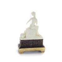 Aphrodite: The Goddess of Love and Beauty in Clockwork 22.5cm Statue, Polyester Alabaster Marble Type, Ancient Greece Alabaster 