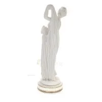 Muse, en av de nio muserna33 cm fullängdsstaty, alabaster av polyestermarmortyp, antikens Grekland Alabaster 3 - grifon.se 