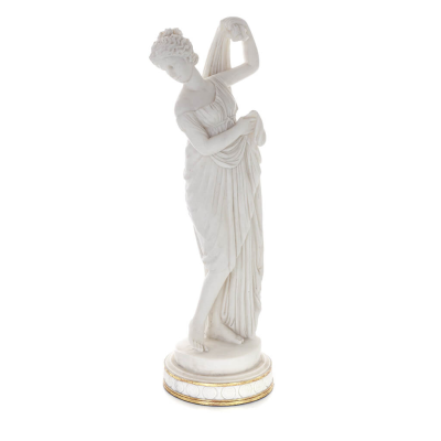 Muse, one of the nine muses33cm Full length statue, Polyester marble-type alabaster, ancient Greece Alabaster 5 - grifon.se 