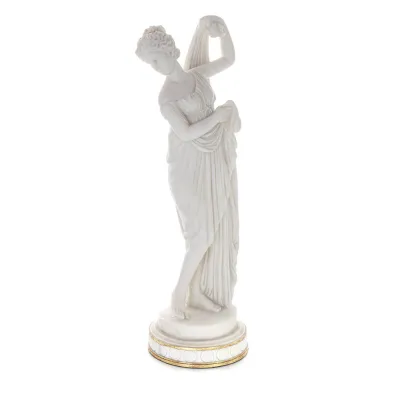 Muse, one of the nine muses33cm Full length statue, Polyester marble-type alabaster, ancient Greece Alabaster 5 - grifon.se 