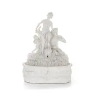 Aphrodite Panas eller Pan & Eros Fountain 38 cm helkroppsstaty, polyestermarmortyp Alabaster, antikens Grekland Alabaster 1 - gr