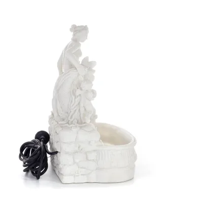 Aphrodite Panas eller Pan & Eros Fountain 38 cm helkroppsstaty, polyestermarmortyp Alabaster, antikens Grekland Alabaster 4 - gr