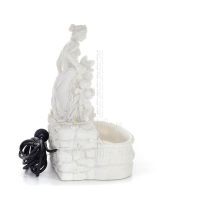 Aphrodite Panas or Pan & Eros Fountain 38cm Full Body Statue, Polyester Marble Type Alabaster, Ancient Greece Alabaster 4 - grif