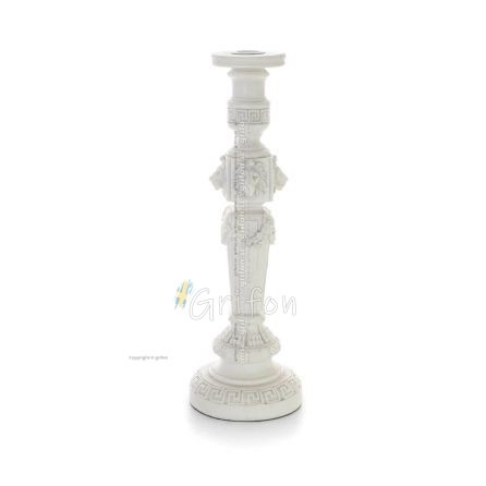 Candle holder 30cm Polyester alabaster marble type, Modern Decorative Alabaster 1 - grifon.se