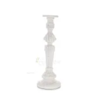 Ljusstake 40,5cm Alabast av polyestermarmortyp, Modern Dekorativ Alabaster 2 - grifon.se 