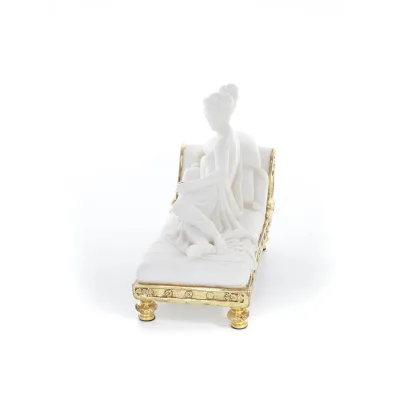 Paulina Borghese som Aphrodite aka Sleeping Beauty 19,5 cm helkroppsstaty, Polyester Alabaster Marble Type Alabaster 4 - grifon.