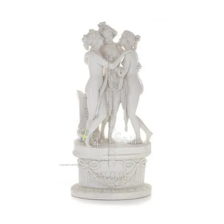Graces Goddess of charm, skönhet, natur, de tre Graces 58cm Fullängdsstaty, Polyester alabaster marmortyp Alabaster 1 - grifon.s