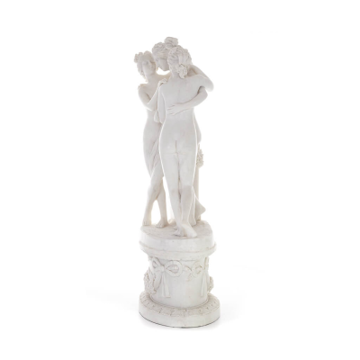 Graces Goddesses of charm, beauty, nature, the three Graces 58cm Full length statue, Polyester alabaster marble type Alabaster 2