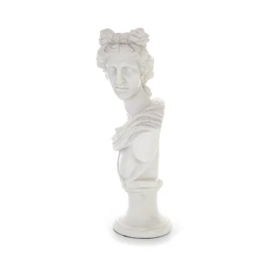 Apollo or Apollonas, the god of music, light, and protector of the arts, 30cm bust made from alabaster, ancient Greece Alabaster