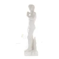 David, David: The Beloved, Prophet, Musician, Poet 137cm Full Body Statue, Polyester Alabaster Marble Type, Christian Alabaster 