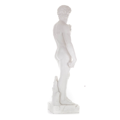 David, David: Den Ã¤lskade, profeten, musiker, poet 137 cm helkroppsstaty, typ av polyesteralabastmarmor, kristen Alabaster 4 - g