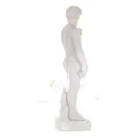 David, David: Den älskade, profeten, musiker, poet 137 cm helkroppsstaty, typ av polyesteralabastmarmor, kristen Alabaster 4 - g