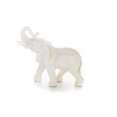 Elefant: symbol fÃ¶r styrka, skydd, visdom och lycka 18x20cm helkroppsstaty, typ polyesteralabastmarmor Alabaster 1 - grifon.se 