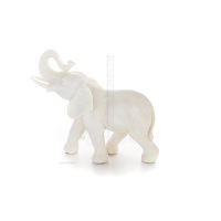 Elephant: symbol of strength, protection, wisdom and good luck 18x20cm Full body statue, Polyester alabaster marble type Alabast