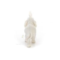 Elephant: symbol of strength, protection, wisdom and good luck 18x20cm Full body statue, Polyester alabaster marble type Alabast