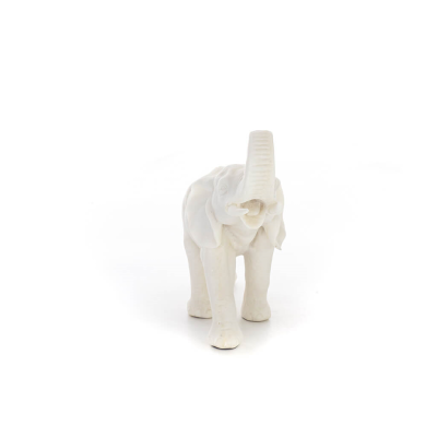 Elefant: symbol fÃ¶r styrka, skydd, visdom och lycka 18x20cm helkroppsstaty, typ polyesteralabastmarmor Alabaster 4 - grifon.se 