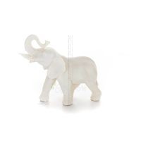 Elefant: symbol fÃ¶r styrka, skydd, visdom och lycka 18x20cm helkroppsstaty, typ polyesteralabastmarmor Alabaster 5 - grifon.se 